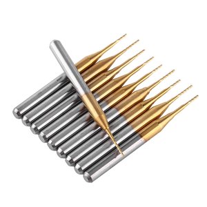Tungsten Carbide Titanium Coat End Mill PCB Engraving Bits